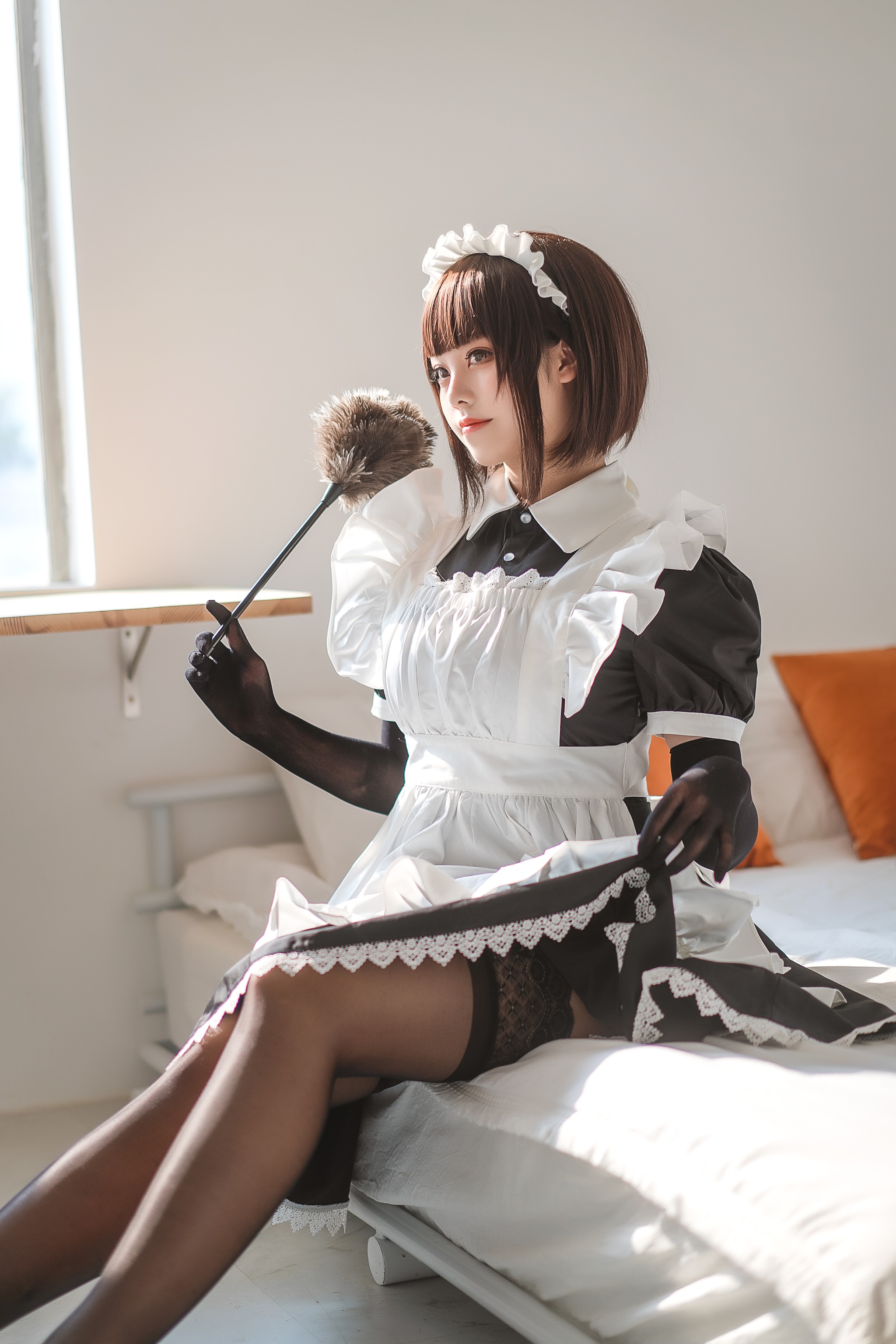 图片[1]-蜜汁猫裘 – NO.057 民宿 女仆 [50P]-XikXak